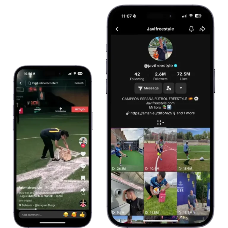 Contratar freestylers en España para tu campaña en redes sociales con influencers de fútbol