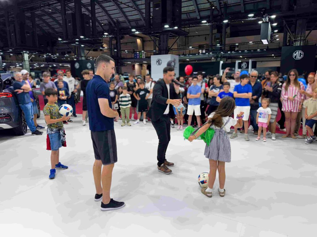 Organización de fanzone deportiva con animación en Madrid